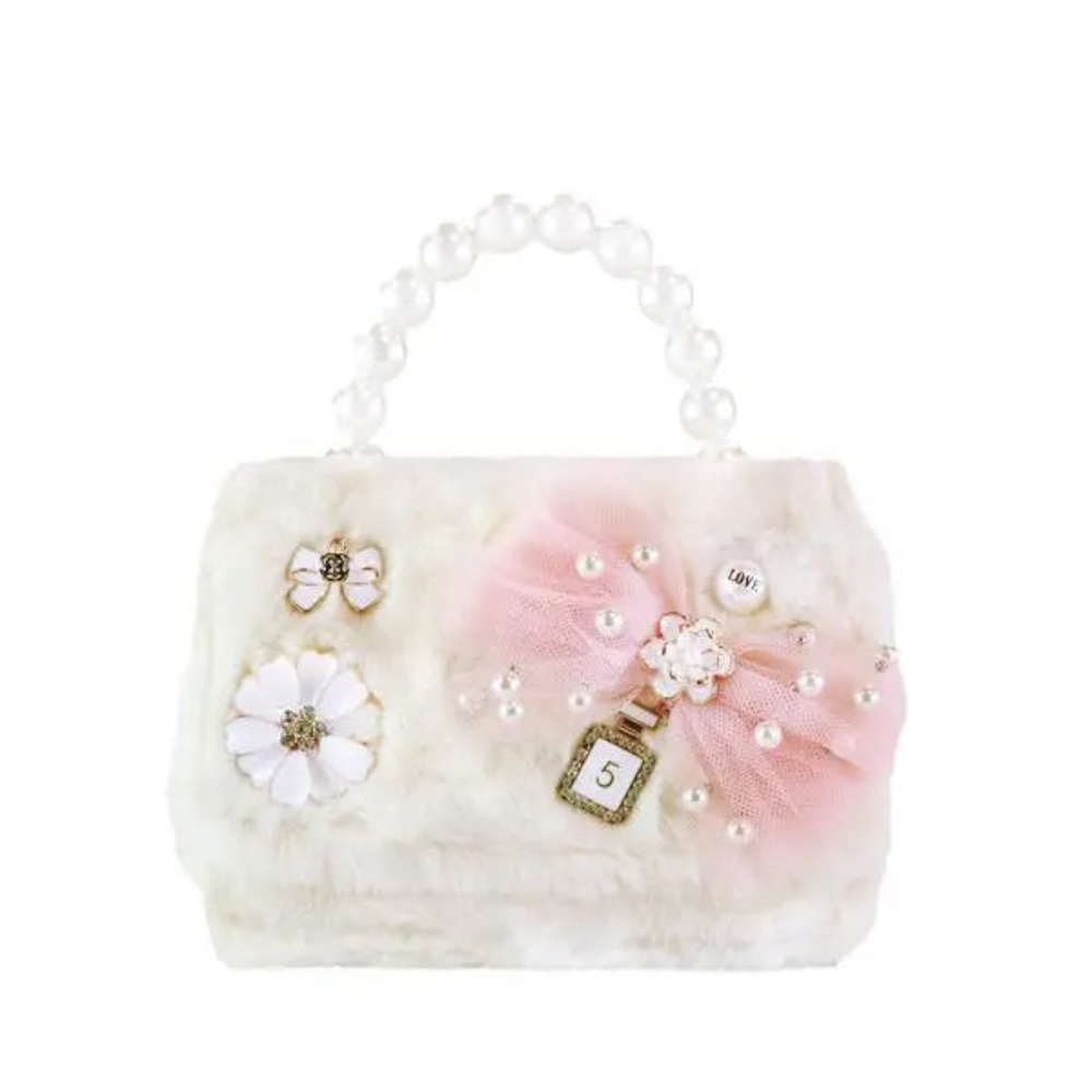 'Miss Porsche' Beige Purse